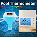 Miniatyrbillede 4 af 11: Flydende pooltermometer med LED-display, TS-PL01