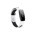 Miniatyrbild 1 av 3: Silikonarmband för Fitbit Inspire/Inspire HR/ACE2 Vit+svart M