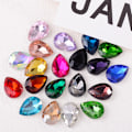 Pikkukuva 2 / 4: Teardrop strassit lasikristallihelmet tee-se-itse askarteluun 100 kpl Violetti S
