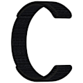 Miniatyrbillede 2 af 10: Nylon urrem til Garmin 20mm Sort