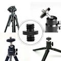 Miniatyrbillede 4 af 5: Kamerastativ med skrueadapter 1/4" til 3/8", 6-delt Sort