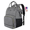 Miniatyrbillede 4 af 4: Laptop rygsæk / madpakke 15,6'' Matein 1368 USB Grå