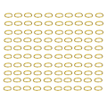 Miniatyrbillede 1 af 2: Metalringe, 100 stk. Guld