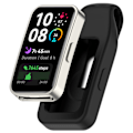 Miniatyrbillede 7 af 8: Stålclipsspænde til Huawei Band 10/9/8 - Silikone Sort