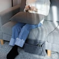Miniatyrbild 2 av 5: Filtförvaringsväska för säng/soffa storlek s Mörkgrå