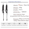 Pikkukuva 3 / 6: Mustat Twist Braids -pidennykset (2 kpl)