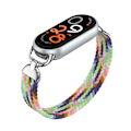 Miniatyrbillede 3 af 5: Stilfuldt flettet elastisk nylonarmbånd til Xiaomi 9 MultiColor