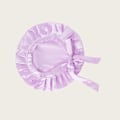 Pikkukuva 5 / 7: Silkkiunihattu pitsillä naisille, 100% Mulperisilkkinen hiusmyssy Vaaleanvioletti