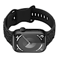 Miniatyrbild 3 av 4: 3D-ros silikonband för Apple Watch Svart 22 mm