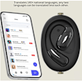 Miniatyrbild 4 av 4: AI Översättningshörlurar - Vit A60 Öppen-Öra Trådlös Bluetooth Svart
