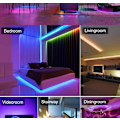 Miniatyrbillede 6 af 8: Smart LED Strip Lights 15M med WiFi Controller & APP