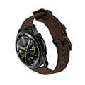 Miniatyrbild 1 av 3: Vävd Canvas Quick Release Klockarmband för Huawei GT4 Brun 20 mm