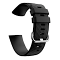 Pikkukuva 3 / 8: Fitbit Charge 3/4 rannekoru silikoni musta / hopea (L)
