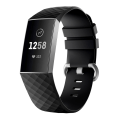Miniatyrbillede 1 af 8: Fitbit Charge 3/4 armbånd silikone (S) Sort