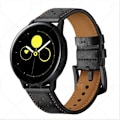 Miniatyrbillede 1 af 4: Læderrem til Samsung Galaxy Watch Active Sort