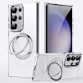 Pikkukuva 2 / 7: Suojaava Samsung kotelo magneettitelineellä Samsung Galaxy S24 Plus Läpinäkyvä