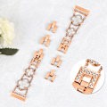 Miniatyrbild 4 av 6: Cloverlink-armband för Fitbit Versa 3/4/Sense 2 Rose guld