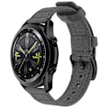 Miniatyrbild 2 av 3: Vävd Canvas Quick Release Klockarmband för Huawei GT4 Mörkgrå 20 mm