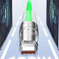 Miniatyrbillede 4 af 9: 120W flydende silikone 90° rotation hurtigopladningskabel med USB-mikroport 1,2 m Grøn