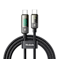 Miniatyrbild 2 av 5: Mcdodo CA-3611 USB-C till USB-C-kabel, automatisk avstängning, PD 100W, 1,8m (svart)
