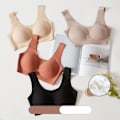 Pikkukuva 5 / 5: Saumaton rintaliivit, mukava istuvuus Beige XL