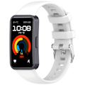 Miniatyrbillede 1 af 4: Silikone urrem til Huawei Band 9 & Band 8 Hvid
