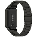 Miniatyrbillede 5 af 11: Urrem i rustfrit stål til Xiaomi Band 9 Active & Redmi Band 3 Sort
