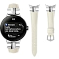 Miniatyrbild 1 av 3: Armband i äkta Läder för Google Pixel Watch 3 Beige 45 mm