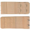 Miniatyrbild 6 av 7: Bh-förlängare Dubbla hakar Vit/Svart/Beige 3-pack Flerfärgad