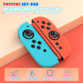 Miniatyrbild 3 av 6: Skyddande silikongrepp för Nintendo Switch 2-kontroller Blå+orange