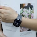 Miniatyrbillede 5 af 6: Magnetisk løkkerem til Apple Watch 38/40/41 mm Grå Orange