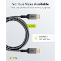 Miniatyrbild 6 av 11: DisplayPort™-kabel 1.4, 32,4 Gbit/s