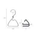 Miniatyrbillede 4 af 4: Slipsholder slipsestativ slipseorganisator - rummer 9 slips