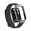 Pikkukuva 2 / 6: Metalliranneke Xiaomi Mi Band 8 Prolle, silikoniranneke magneettisuljuksella Musta