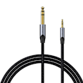 Pikkukuva 2 / 5: Audiokaapeli 3,5 mm TRS - 6,35 mm tuuletus BAUHJ 5 m harmaa