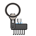 Miniatyrbillede 1 af 6: Biltelefonholder MagSafe Mobiltelefonholder til Tesla Model 3 Model Y Sort