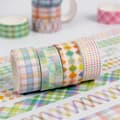Pikkukuva 4 / 7: Raidallinen ja ruudullinen washiteippisetti 12 rullaa Multicolor1 Multicolor1