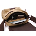 Miniatyrbild 6 av 6: INF Sportig crossbody väska i canvas och läder Svart