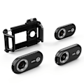 Miniatyrbillede 1 af 11: 3-i-1 clip-on telefonmikroskoplinse med LED-lys