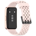 Miniatyrbillede 2 af 4: Udskiftningsrem til Huawei Band 10/9/8 - åndbart design med huller Lyserød