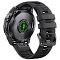 Miniatyrbillede 5 af 6: 22 mm silikonebånd med hurtigudløsning til Garmin Fenix 8 47 mm Sort