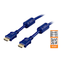 Miniatyrbild 3 av 3: HDMI cable, Premium High Speed HDMI with Ethernet, 2m, blue