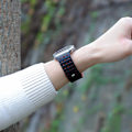 Miniatyrbillede 5 af 7: Urrem til Apple Watch Series 1-9, 42/44/45 mm Sort+orange