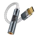 BA23 USB-C till 3,5 mm ljudadapter med inbyggd DAC Grey Grey