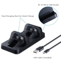 Miniatyrbillede 3 af 7: Dobbelt ladestation til 2 PS4 controllere
