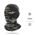 Pikkukuva 2 / 4: Fleece Cycling Balaclava - Tuulenpitävä ja lämmin Musta + Vihreä