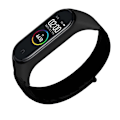 Miniatyrbillede 4 af 5: Nylon urrem til Xiaomi Mi Band 3/4/5/6/7 Sort