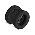 Miniatyrbild 1 av 3: Utbytesöronkuddar för JBL LIVE 650BTNC, svart issilkesmaterial, 2-pack