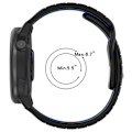 Pikkukuva 6 / 10: Silikoniranneke Garmin Vivoactive 6 -kellolle Musta + harmaa