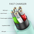 Miniatyrbild 2 av 5: USB-C Laddkabel 120W Snabbladdning - 1 meter Gul